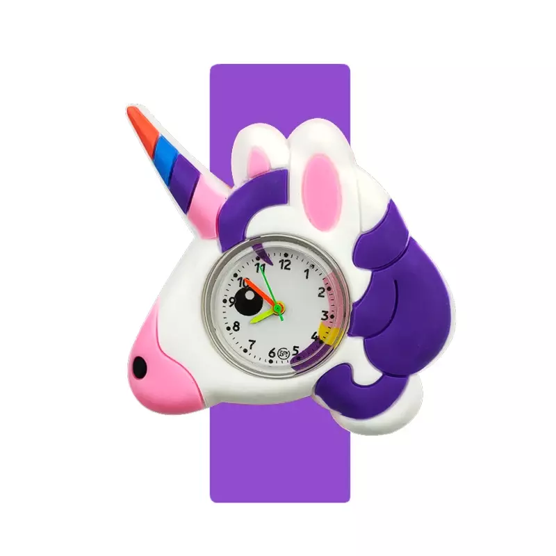 Großhandel hochwertige Kinder Uhren Uhr Cartoon Dinosaurier Pony Spielzeug Kinder Uhr Verschluss Kreis Baby Jungen Mädchen Uhr Weihnachts geschenk