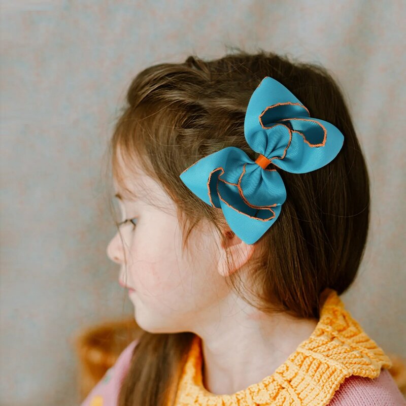 300 Stk/partij 6 "Haarstrik Haarclips Voor Kinderen Meisjes Grote Grosgrain Lint Haarstrikken Met Clips Haarspeld Kid Haaraccessoires