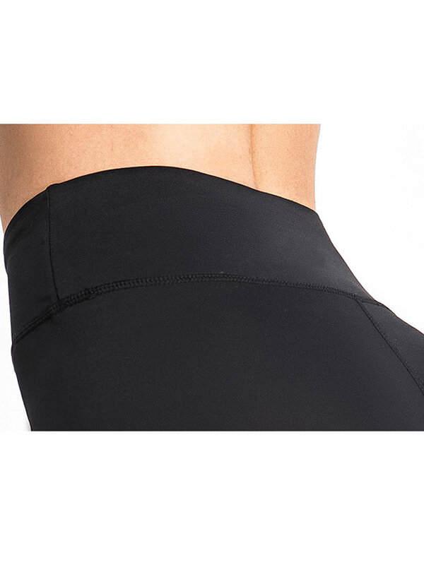 Yoga Pants Push Up Soft Solid Black Fitness Leggings Women High Waisted Gym Full Length Running Nylon Elasticity Sport Trousers