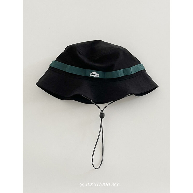 Fashion Brand Retro Contrast Color Bucket Hat Men's and Women's Outdoor Spring and Summer Sun-Proof Retro Short Brim Bucket Hat