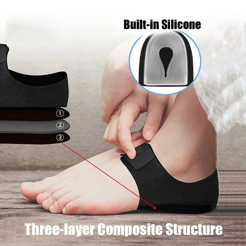 Силиконовые гелевые подушечки для пятки, амортизирующие подушечки для обуви для подошвенного фасциита, шпоры, увлажняющие Защитные вставки для ухода за ногами