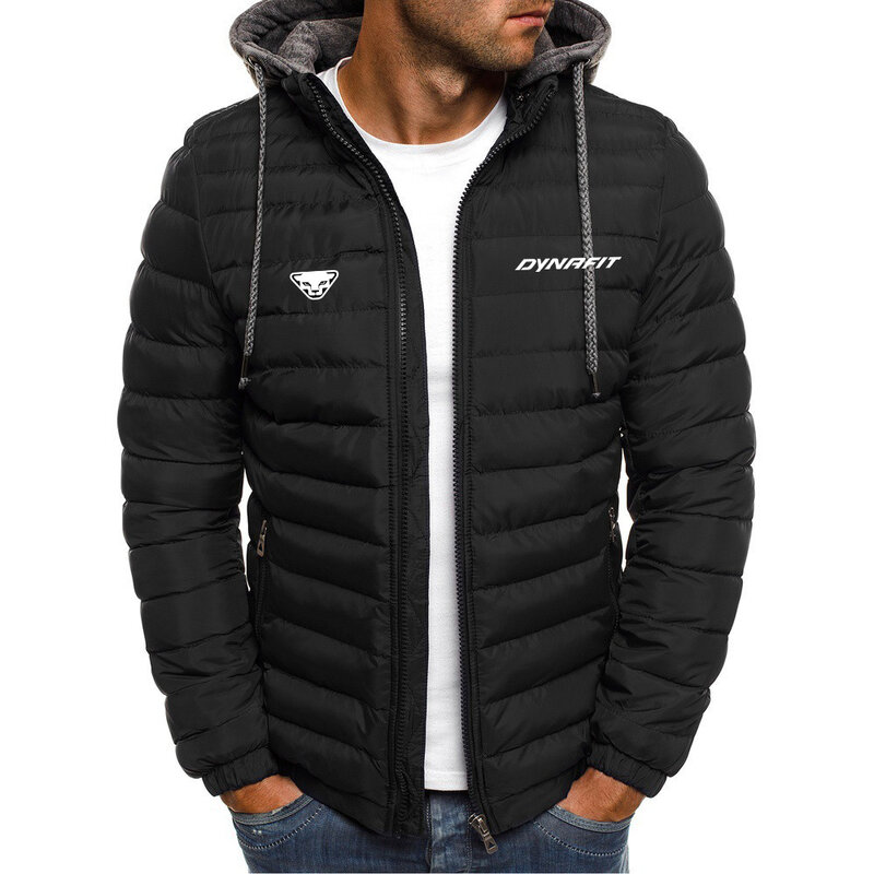 2024 nuova giacca con cappuccio da uomo all'aperto calda, impermeabile, giacca antivento con cerniera giacca moda Casual giacca da alpinismo