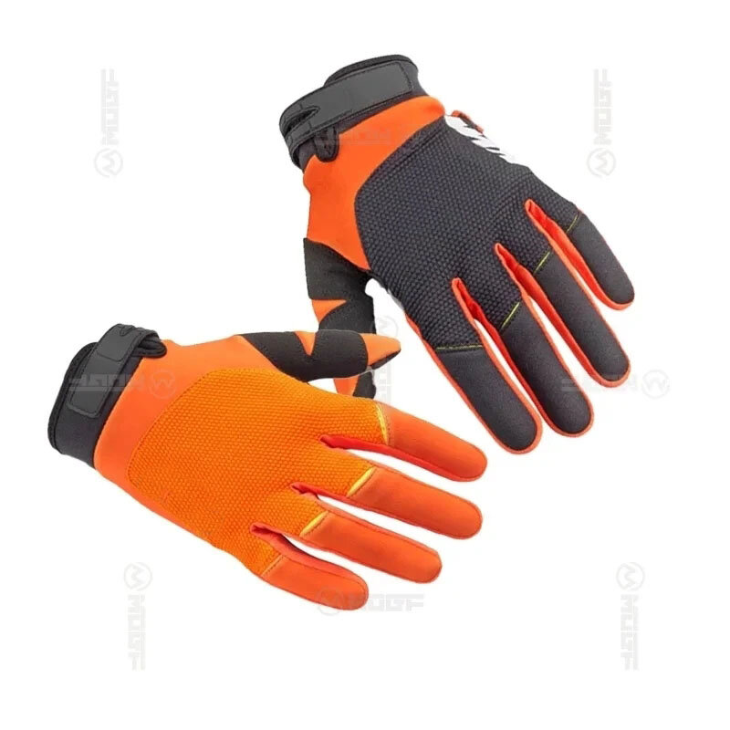 New Touch Screen Moto Motorcycle Gloves For Reday to race Mountain Bike MX Glove Orange Motocross Cycling Gloves size S-XXL KT