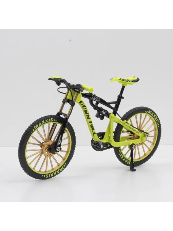 1:8 합금 자전거 모델, 다이캐스트 금속 핑거 산악 자전거 레이싱 장난감, 벤드 로드 시뮬레이션 컬렉션, 어린이용 장난감
