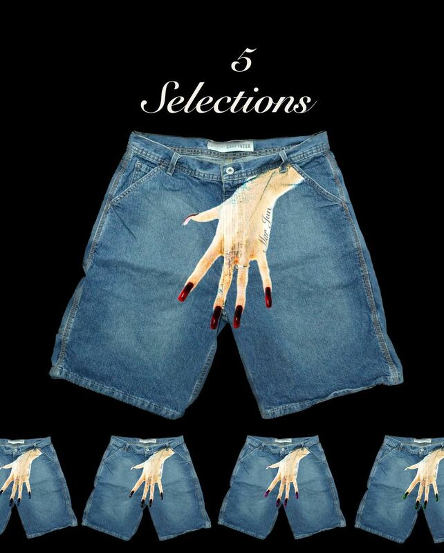 Nowe gotyckie spodnie dresowe Harajuku Hip Hop Y2K dla kobiet wydruk graficzny niebieskie w stylu Retro luźne jeansowe szorty damskie odzież