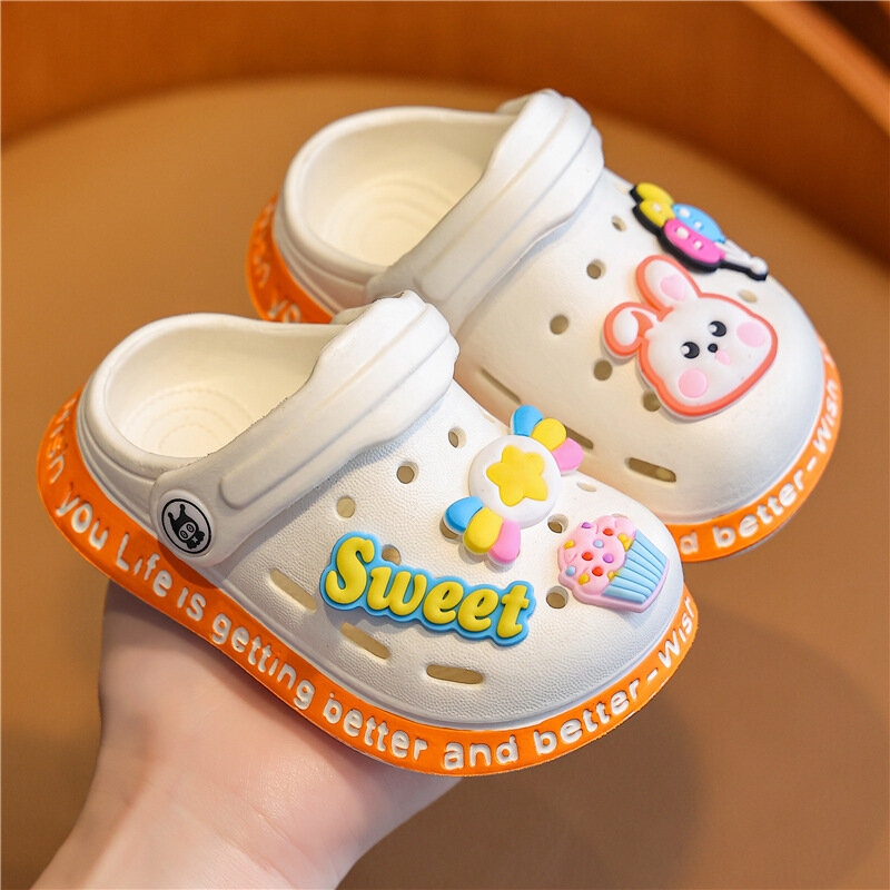 Children's Sandals and Slippers Cartoon Soft Sole Anti Slip Children's Shoes Girls' Indoor Home Shoes Boys' Sandals  Kids Shoes