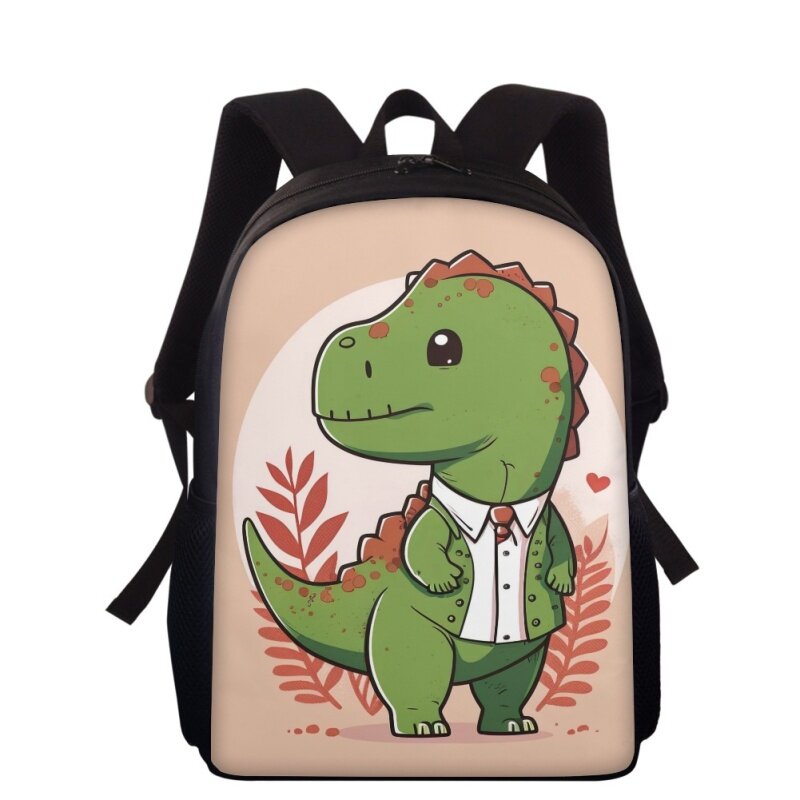 Tas punggung gambar kartun dinosaurus untuk anak-anak tas sekolah tas buku anak laki-laki perempuan remaja ransel buku siswa sekolah