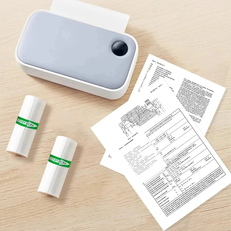 Термонаклейка, бумажный мини-принтер, бумажный самоклеящийся принтер, бумажный фотопринтер, этикетки для печати на телефоне, 5,7x2,5 см, 2024
