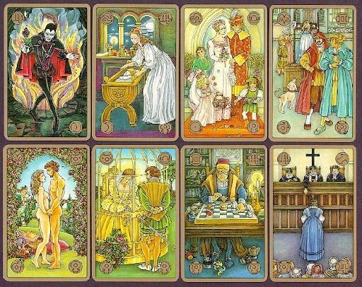 Cartas de oráculo de Tarot Symbolon, baraja de cartas de Tarot con libro de recuerdo del destino, adivinación, juego de mesa para adultos