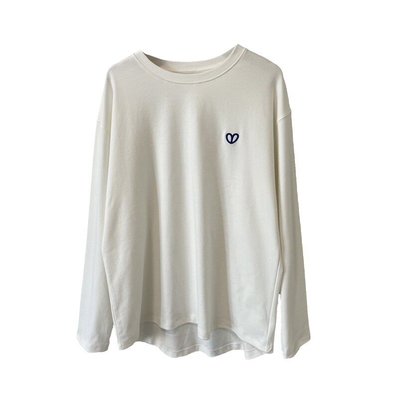 女性用長袖Tシャツ,ラウンドネック,春用の調節可能なブラシブラッシュド,アウトドア用のスプリングウェア,新しいコレクション2022