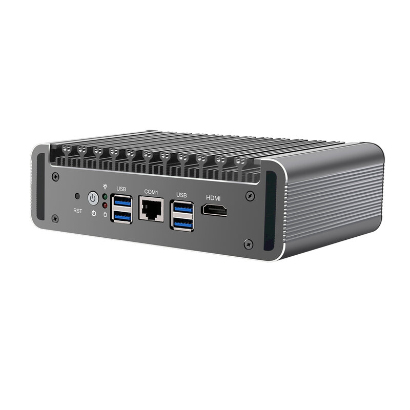 HUNSN RJ17a, mikro Firewall urządzenia, Mini PC,Intel I5 1135G7/ I7 1165G7, VPN,Router PC,AES-NI,6xIntel 2.5GbE I226-V sieci LAN,COM,HD