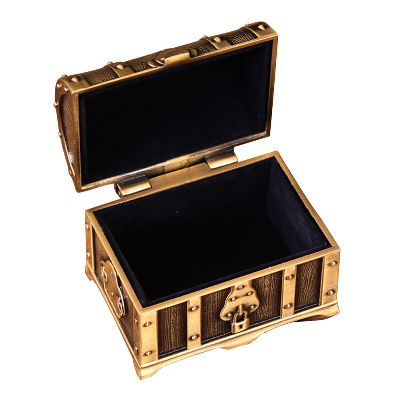 Makeup Case Organizer Treasure Chest Jewelry Box Gifts Retro Earring Storage Cases