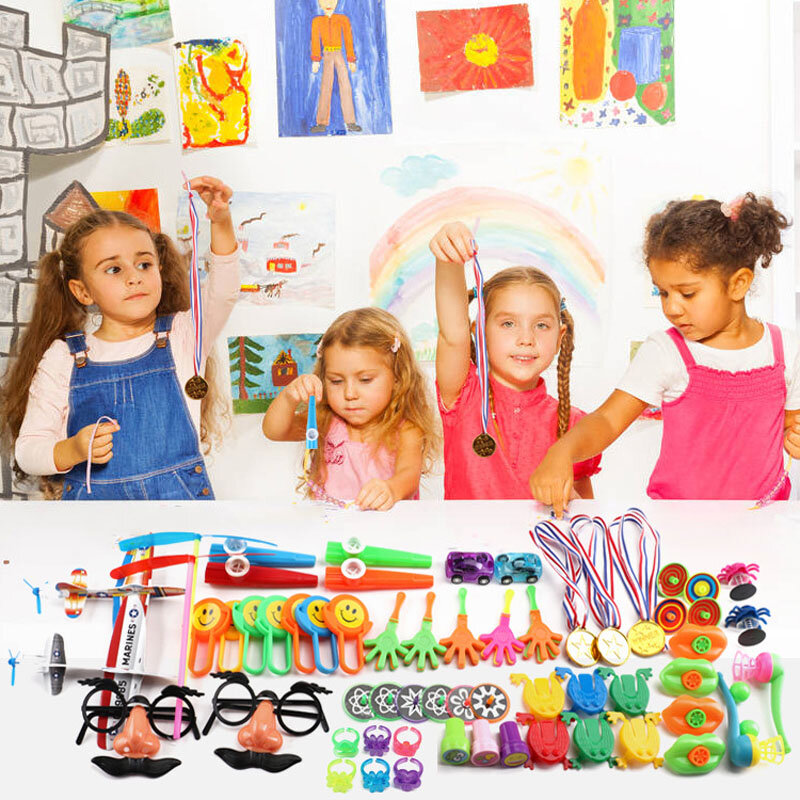 100 Stück Party bevorzugung Spielzeugs ortiment für Kinder Pinata Füller Spielzeug für Kinder Geburtstags feier Bulk Spielzeug Schatzkiste für Jungen und Mädchen