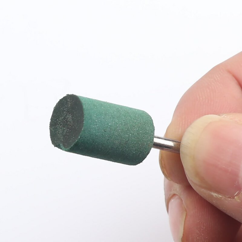 Cabezal abrasivo de goma para pulido de Metal, herramientas rotativas Dremel, 5/10 piezas, vástago de 3mm