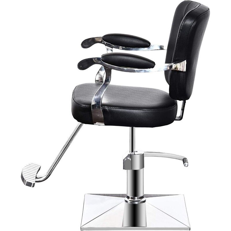BarberPub Classic гидравлическое парикмахерское кресло искусственная кожа для спа-салонов, оборудование для укладки красоты 2069 (черный)
