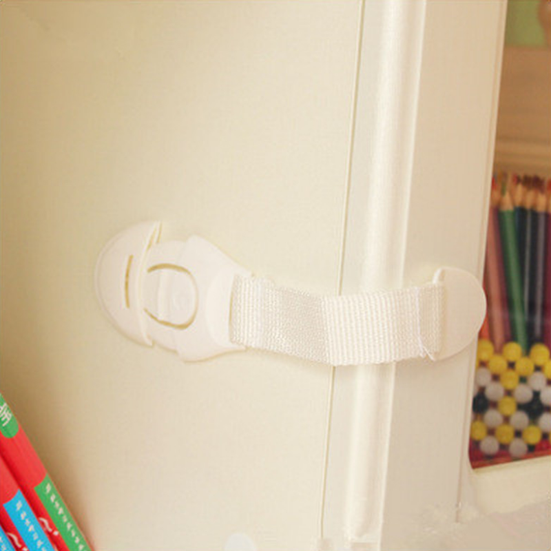 2pcs/lot Nylon Strap Baby Safety Locks for Children Toddler Safety Protection Cabinet Drawer Refridgerator Lock Baby Care