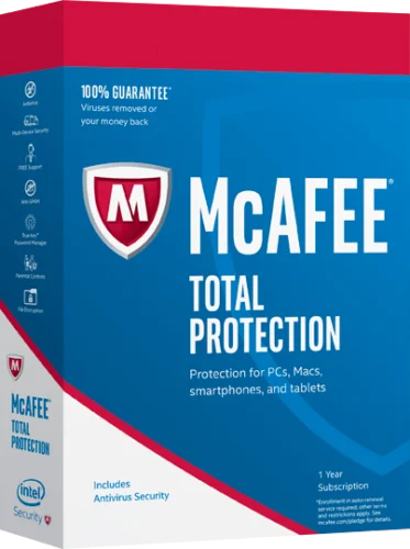 Mcafe-Descarga de 1 año de licencia, protección Total 2021-1, dispositivo nuevo y renovador