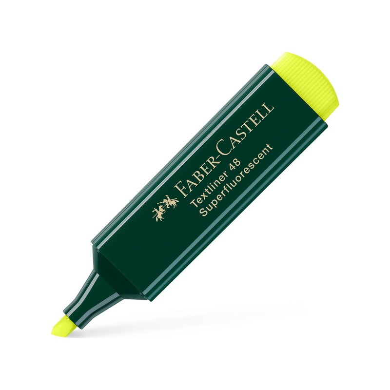 Faber-castell Green Body Highlighter 6 + 2 Produk Berkualitas Ideal untuk Pengguna Multifungsi Di Sekolah, Minggu Ujian, Kantor, Hingga