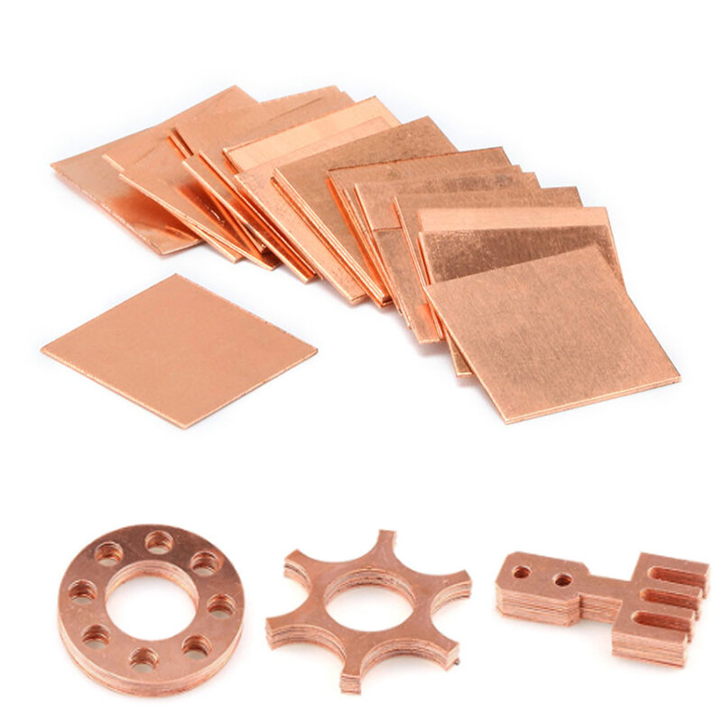 Placa de metal de cobre puro 0,25, espesor 300-5mm, 50-99.9% mm, buenas propiedades mecánicas y estabilidad térmica, 1 unidad