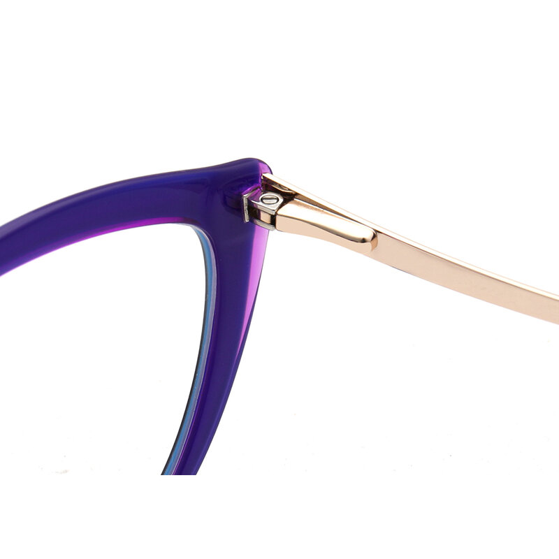 Occhiali da vista da donna Cat Eye montatura per occhiali da vista in acetato ottico per donna montatura per occhiali retrò viola rosa verde rosso occhiali da vista