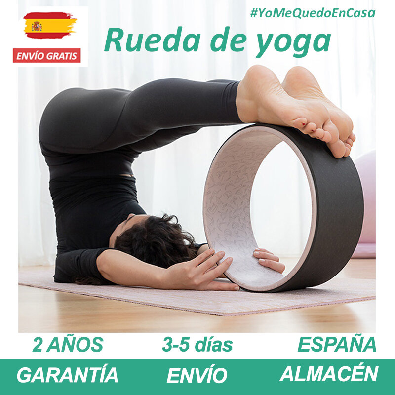 Rueda Yoga antideslizante para Esterilla yoga colchoneta ejercicio résistente al sudor y Accesorios durables para tapis Pilates