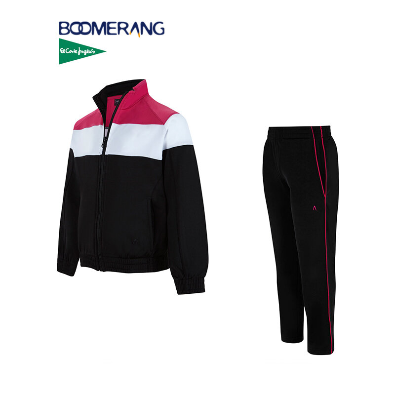 Boomerang Girl dres zapinana na zamek bluza długie spodnie z elastyczną talią boczne kieszenie Casual El Corte Inglés