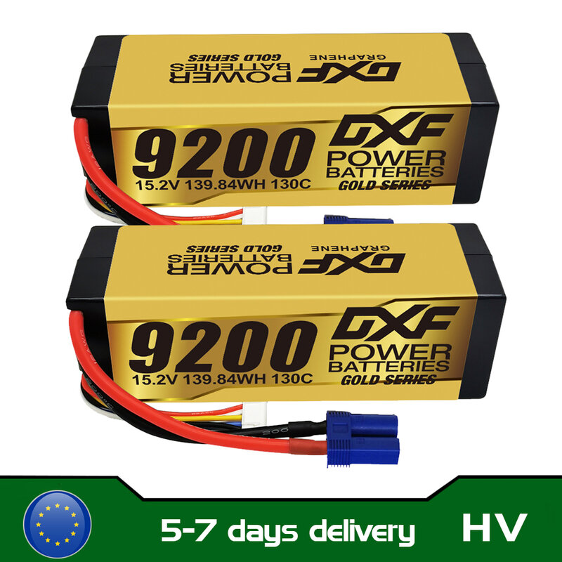 1/2PCS DXF Lipo 3S 4S 2S 7.4V 11.1V 14.8V 8400MAh 6500MAh 6750MAh 7000MAh 5200MAh 9200Mah 10000Mah Hardcase สำหรับ Mobil RC