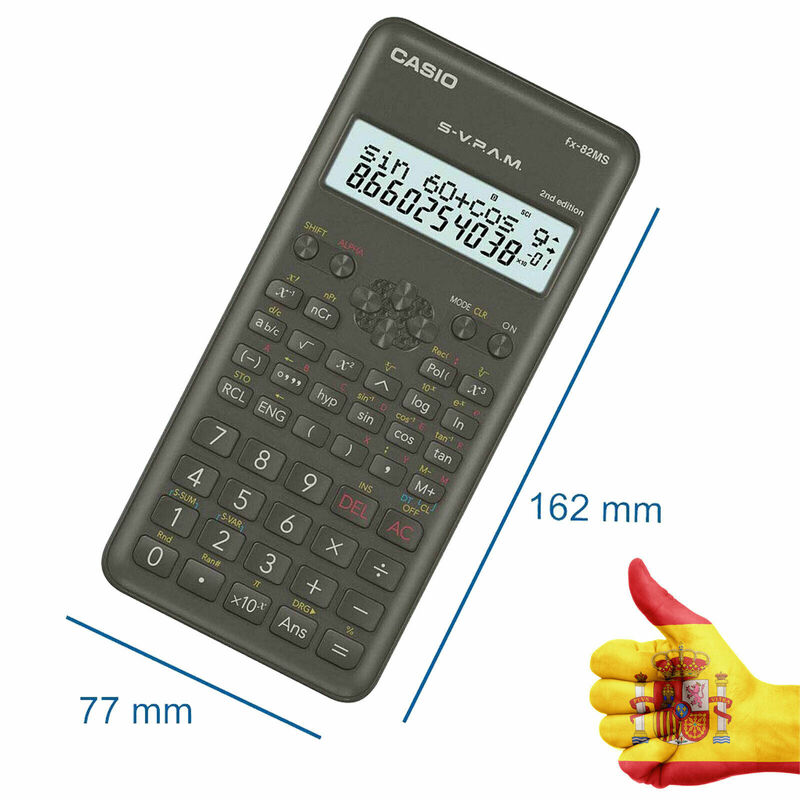 كاسيو-آلة حاسبة fx-82ms2 ، للمدرسة ، طالب ، رياضيات ، SAT/AP ، علمية ، للأطفال ، علم