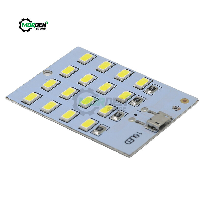 Panneau d'éclairage LED blanc avec micro USB 5730, lumière mobile USB, lumière d'urgence, accessoires de veilleuse, 5730 smd, 5V, 430mA ~ 470mA