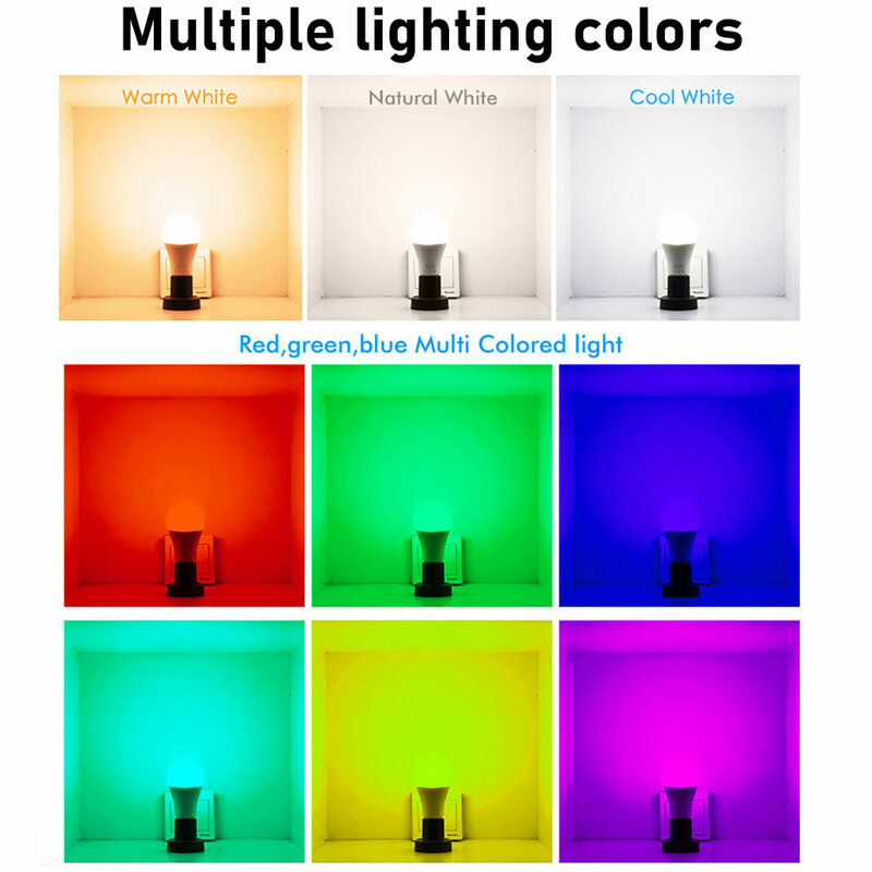 Tuya Ziginda-Ampoule LED Intelligente B22 RGB, Lampe Intelligente Wifi, 12W, 15W, Dimmable, Fonctionne avec Alexa, Google Home, Document Proxy