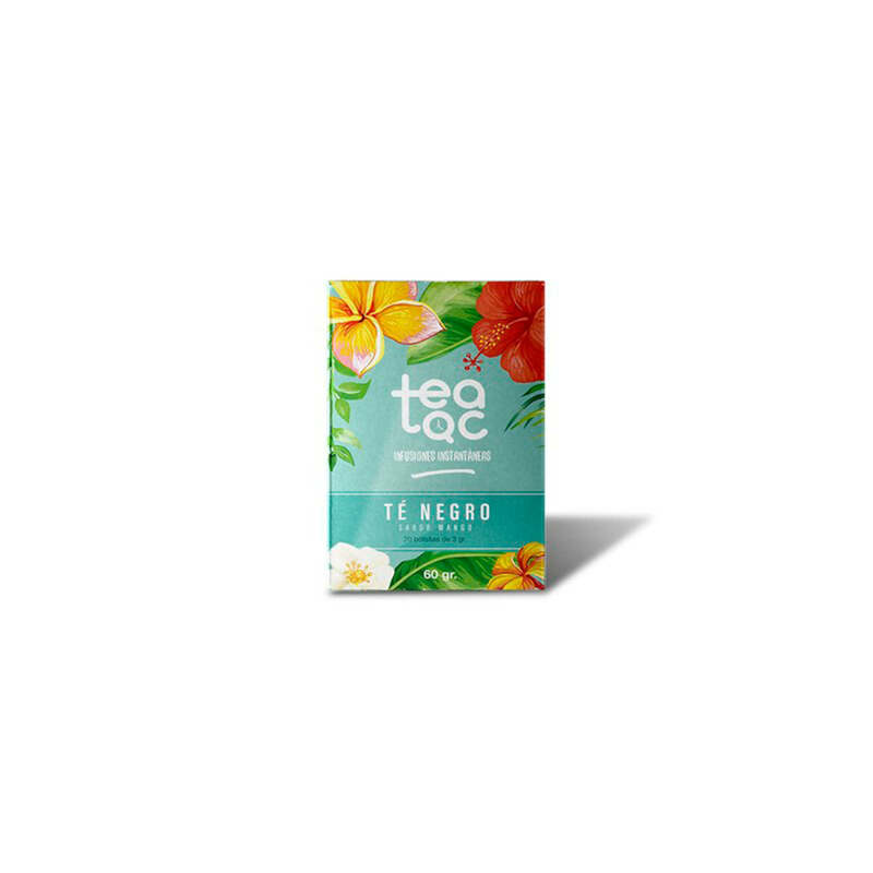 TEAPOT BLUE You Cold Black Mango Flavor. Infusion Cold Powder. Tea Tac. Box With 20 Envelopes.
