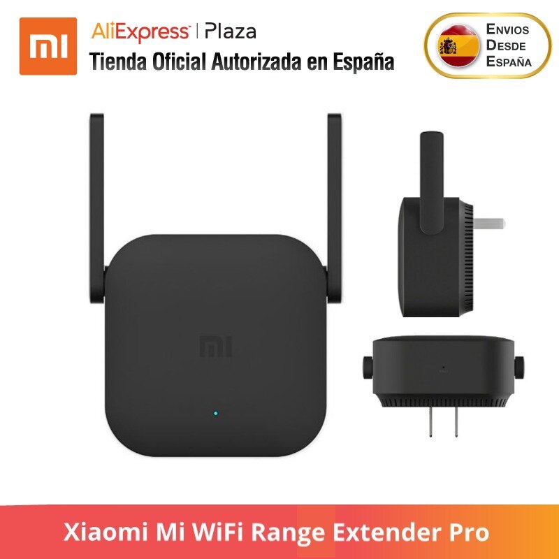 Xiaomi Mi WiFi Range Extender Pro-SPINA di UE (Wi-Fi Ripetitore Wifi Copertura Del Segnale Extender Ripetitore 2.4G Mi router senza fili Nero)