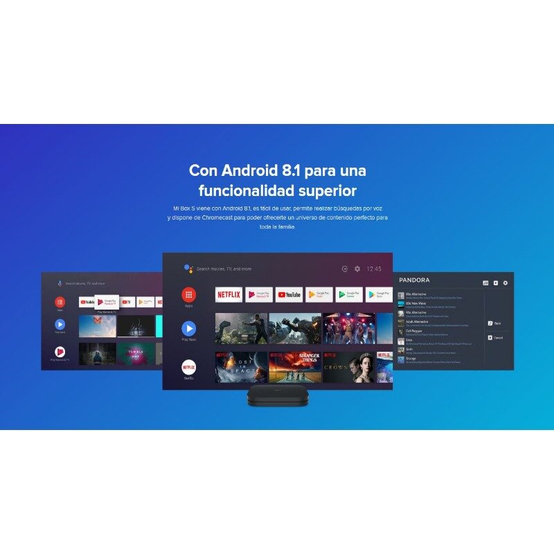 Xiaomi mi box s, ultra hd 4k streaming player, assistente do google com chromecast, bluetooth, wi-fi, preto original global versi