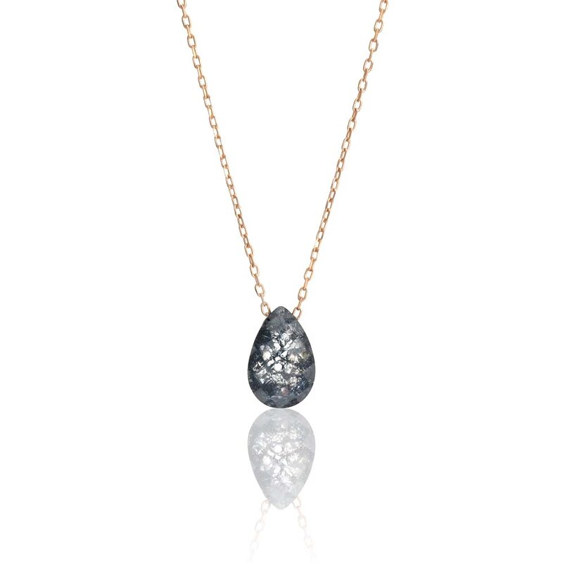 Collana con ciondolo gioielli in zircone con pietra di zucchero di alta qualità in argento Sterling con catena