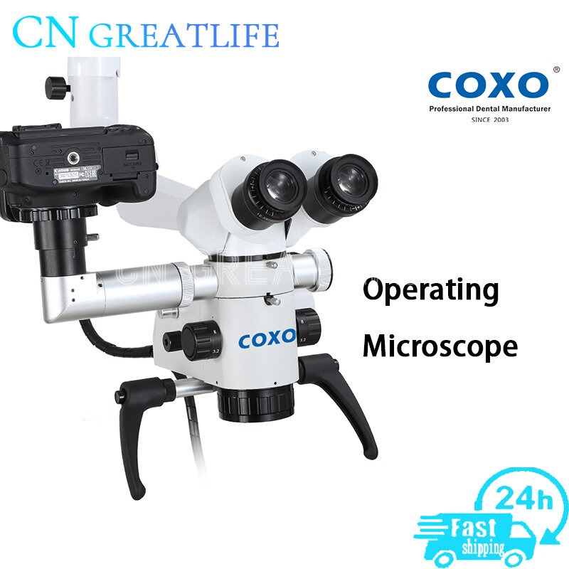 C-CLEAR-1 pakiet Deluxe Coxo Dental mikroskop operacyjny mikroskop stomatologiczny chirurgiczny operacyjny mikroskop operacyjny