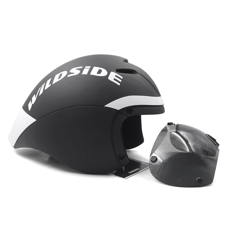Tt Fietsen Helm Lens Bril Triathlon Tri Aero Racefiets Helm Timetrial Ras Fietshelm Mannen Casco Ciclismo Accessoires