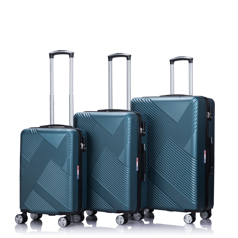 LYS conjunto de 3 maletas Rigide ABS 4 Roues Doublées 55-66-76cm