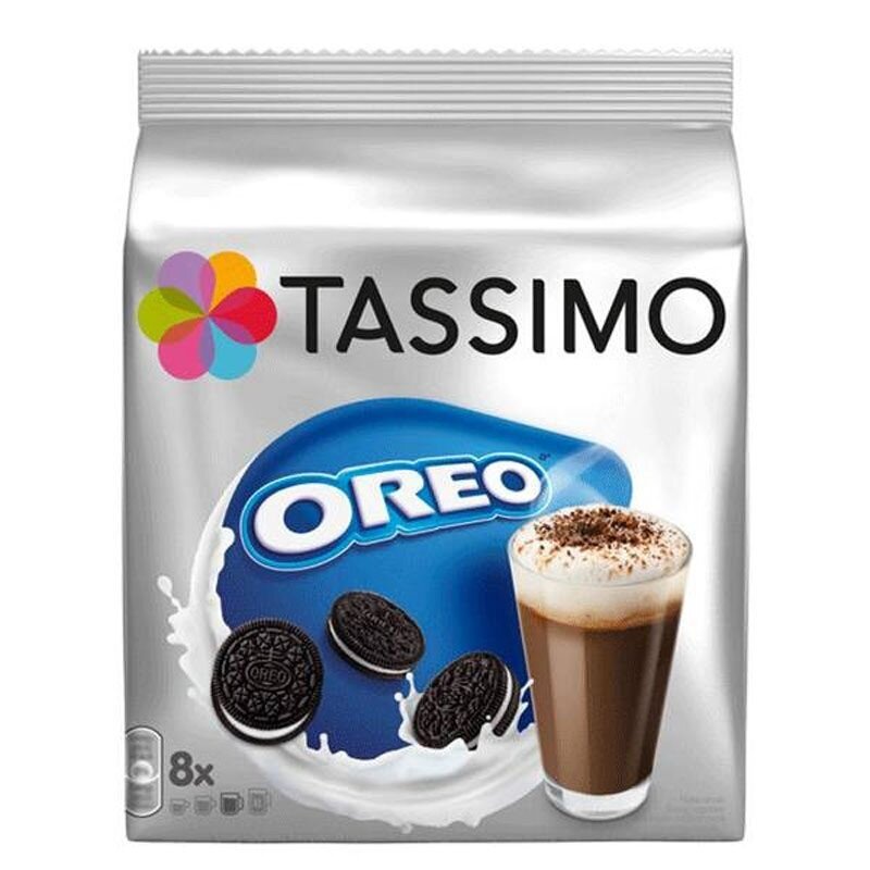 Tassimo OREO, 8 TD z całym aromatem Oreo.