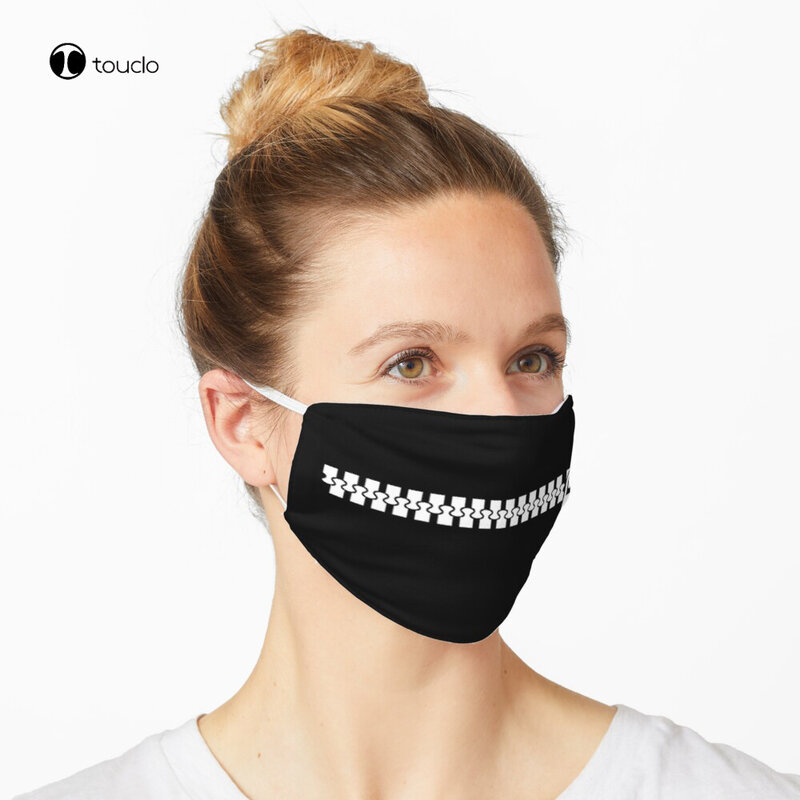 Cute mouth zipper Mask maschera per il viso filtro tasca panno riutilizzabile lavabile