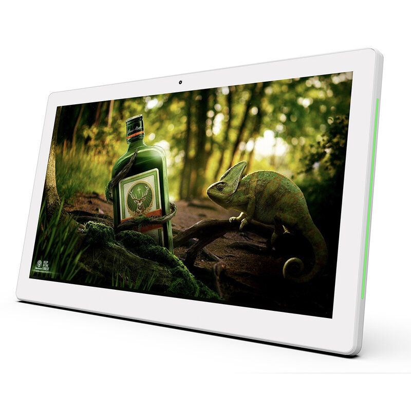 Soporte de pared empotrado para tableta Android PoE de 13,3 pulgadas, 1920x1080, con indicadores LED multicolores, 75x75mm, VESA, soporte personalizado
