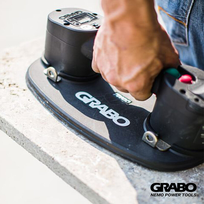 Grabo Pro Elektrische Saugnapf mit Display und Smart Einstellungen für Sowohl für Gewicht und Druck Heber Werkzeug Lager 375lbs