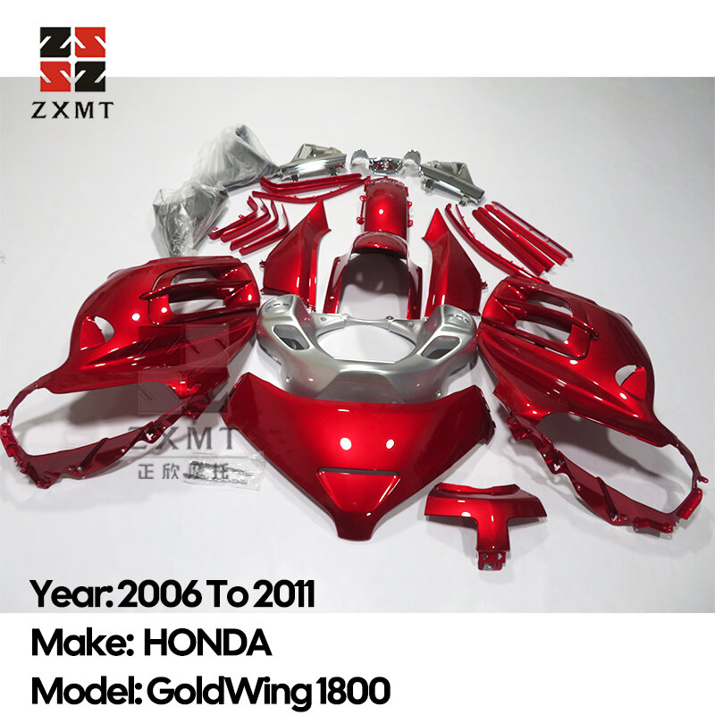 ZXstuff-Kit de carénage complet pour moto, panneau d'accessoires, tambours en plastique ABS, travail pour 2006, 2007, 2008, 2009, 2010, 2011, GoldOO1800, GL1800
