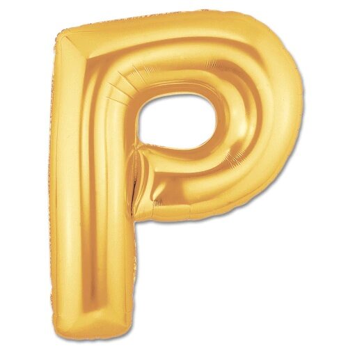 Ballon en aluminium de couleur or, lettre P, 40 pouces, 431621175