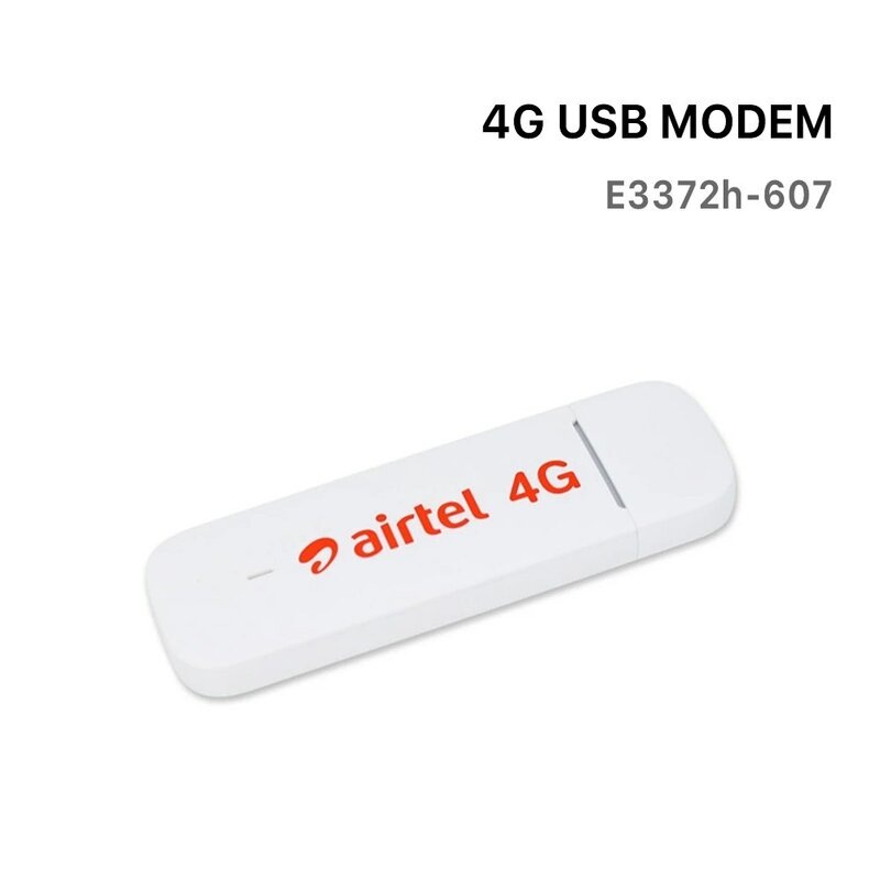 Airtel 150mbps e3372 4g lte wifi móvel dongle usb vara modem roteador sem fio wifi hotspot compartilhamento com slot para cartão sim