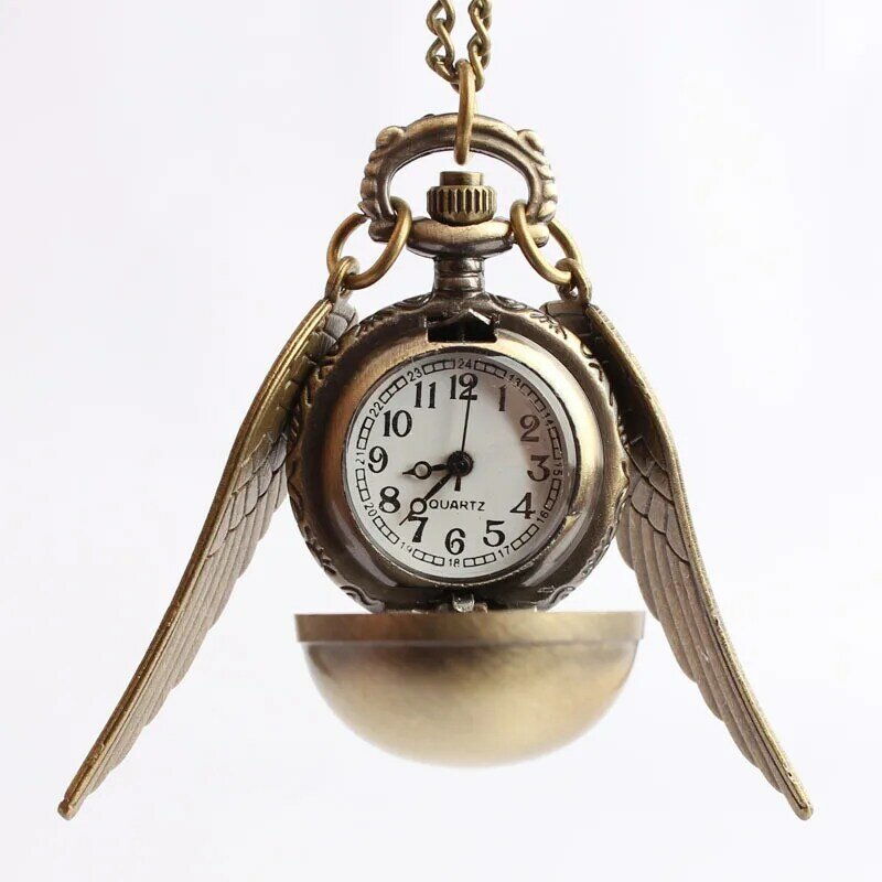 Retro brązowe zegarki kieszonkowe kwarcowe klasyczny słynny motyw filmowy zegarki wiszące unikalne prezenty unisex zegar Fob reloj de bolsillo
