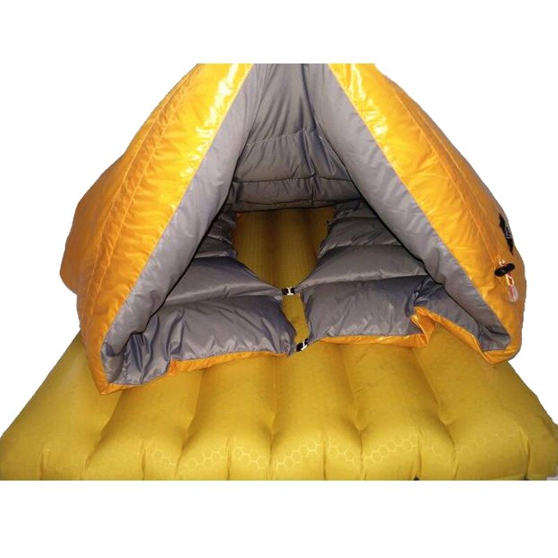 Gelo chama ul branco ganso para baixo colcha envelope ultraleve pato saco de dormir mat underquilt para mochila de rede camping caminhadas