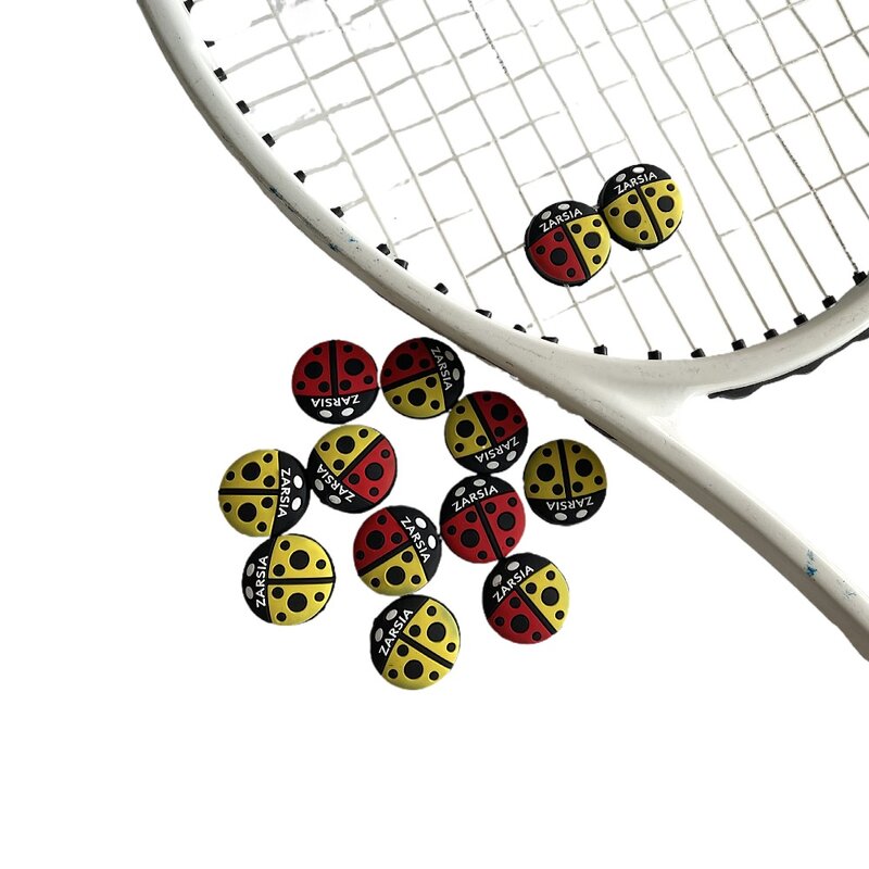 2 pçs varejo nova zarsia dos desenhos animados silicone tênis amortecedor para reduzir tenis raquete amortecedores de vibração