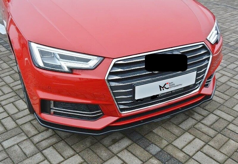 Max Design Front Bumper Lip for Audi B9 A4 2016+ car accessories splitter spoiler side skirts car tuning diffuser wing