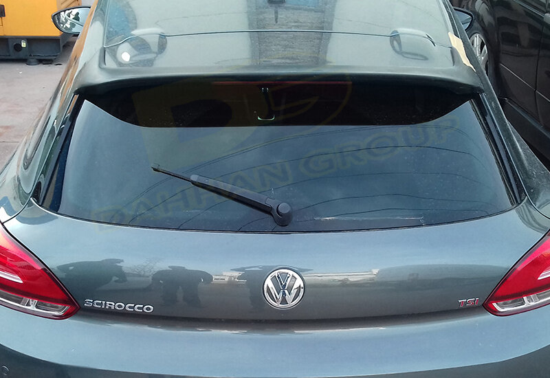 V.W Scirocco MK3 2008 - 2013 задний спойлер, окрашенный или праймер, окрашенный стекловолокно, высококачественный задний спойлер на крышу, комплект R Line