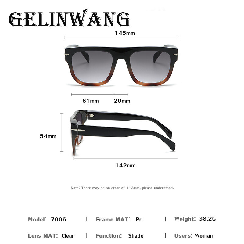 Square Polarized Sunglasses For Men 2024 Luxury Brand Designer New In Fashion Sun Glasses Women's  Big Frame Classic  Eyewear